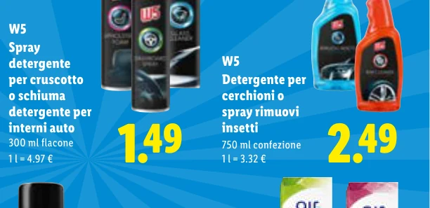 Detergente per cerchioni o spray rimuovi insetti - W5