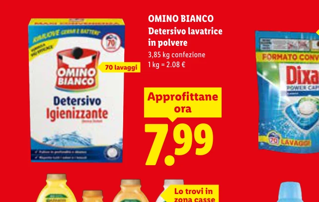 Detersivo lavatrice in polvere - Omino Bianco