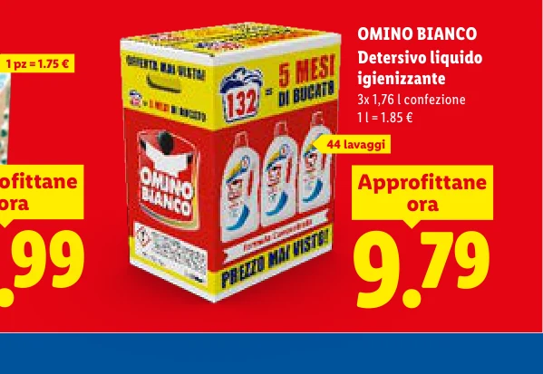 Detersivo liquido igienizzante - Omino Bianco