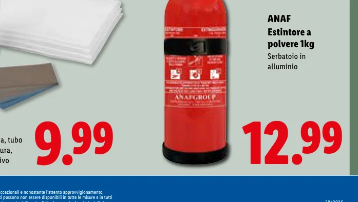 Estintore a polvere - Anaf