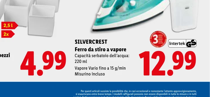 Ferro da stiro a vapore - Silvercrest