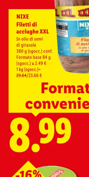 Filetti di acciughe XXL - Nixe