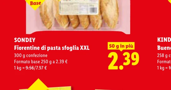 Fiorentine di pasta sfoglia XXL - Sondey