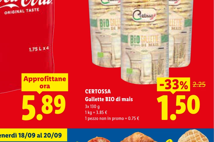 Gallette BIO di mais - Certossa