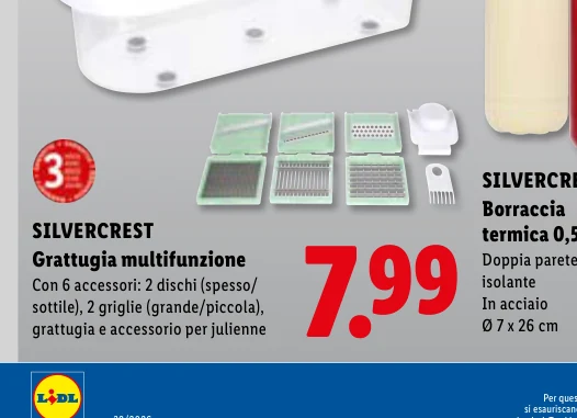 Grattugia multifunzione - Silvercrest