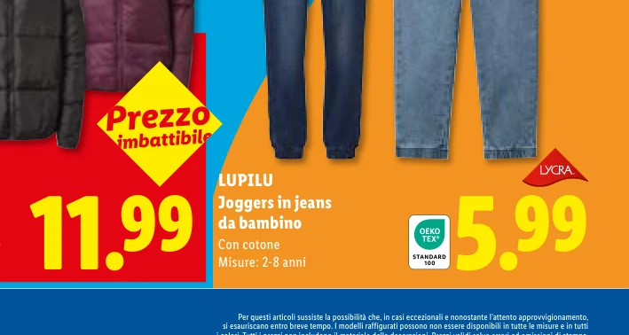 Joggers in jeans da bambino - Lupilu