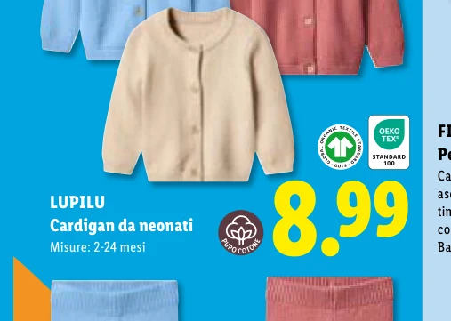 LUPILU Cardigan da neonati Misure: 2-24 mesi