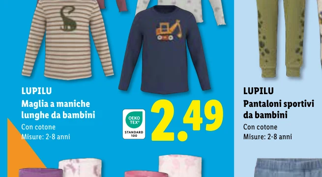 Maglia a maniche lunghe da bambini - Lupilu