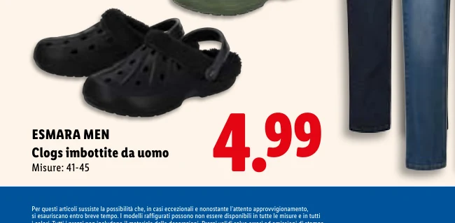 MEN Clogs imbottite da uomo - Esmara