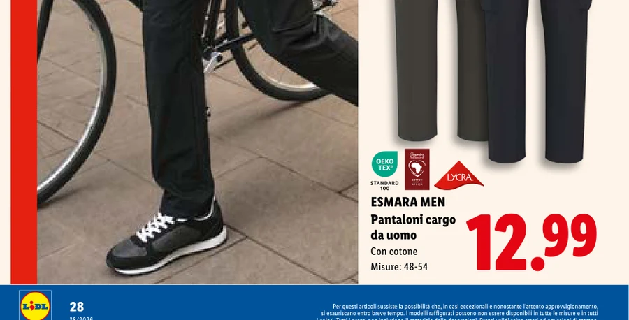 MEN Pantaloni cargo da uomo - Esmara