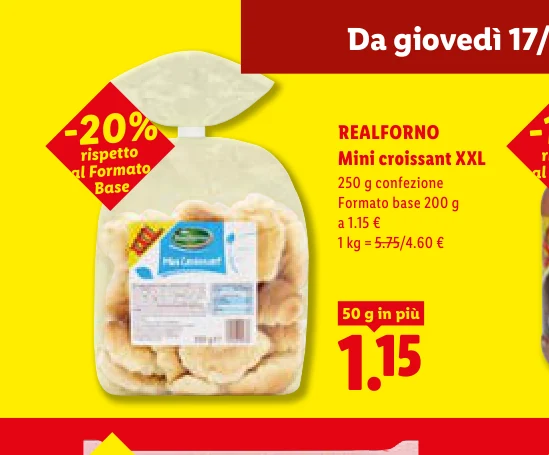 Mini croissant XXL - Realforno