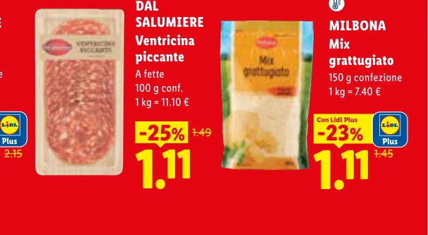Mix grattugiato - Milbona