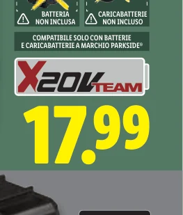 NON INCLUSO BATTERIA NON INCLUSA - Caricabatterie