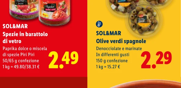Olive verdi spagnole - Sol&Mar