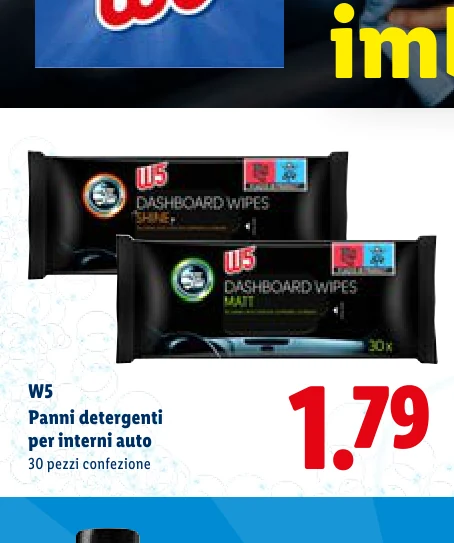 Panni detergenti per interni auto - W5
