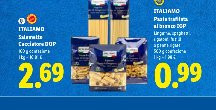 Pasta trafilata al bronzo IGP - Italiamo