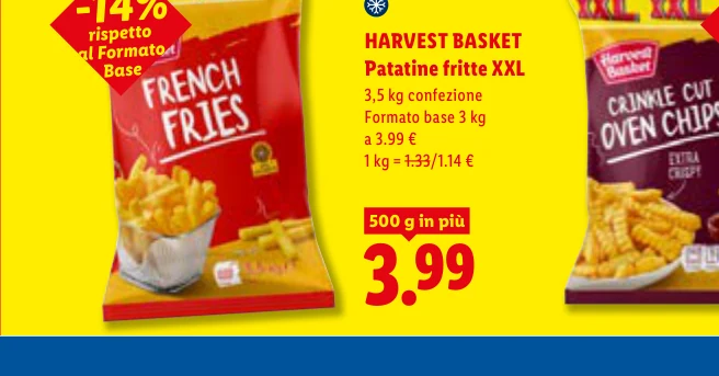 Patatine fritte XXL - Harvest Basket