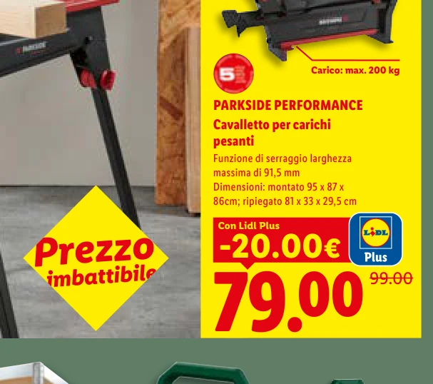 PERFORMANCE Cavalletto per carichi pesanti - Parkside