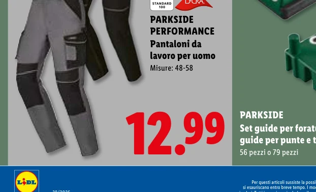 PERFORMANCE Pantaloni da lavoro per uomo - Parkside