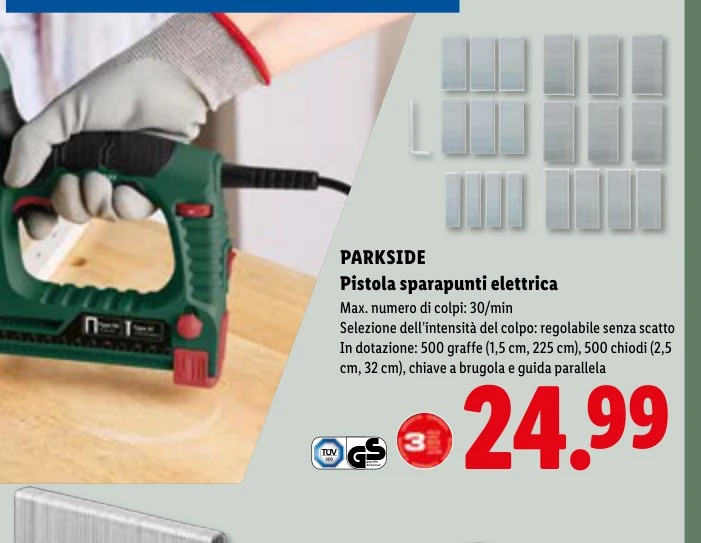 Pistola sparapunti elettrica - Parkside