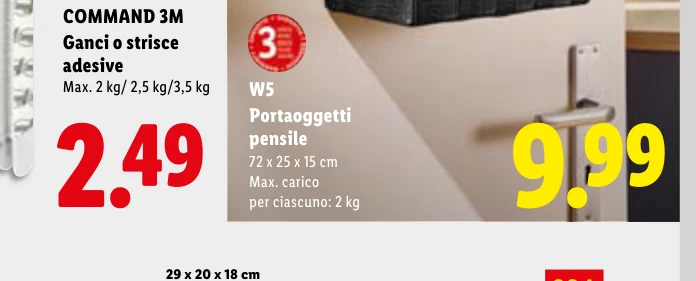 Portaoggetti pensile - W5