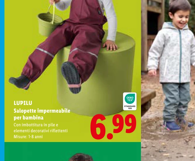 Salopette impermeabile per bambina - Lupilu