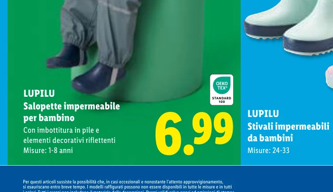 Salopette impermeabile per bambino - Lupilu
