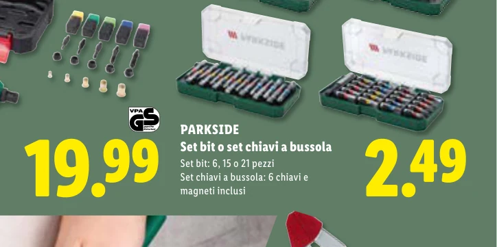 Set bit o set chiavi a bussola - Parkside