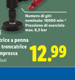 Set levigatrice a penna o a disco o troncatrice ad aria compressa Accessori inclusi - Parkside