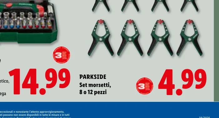 Set morsetti, 8 o 12 pezzi - Parkside