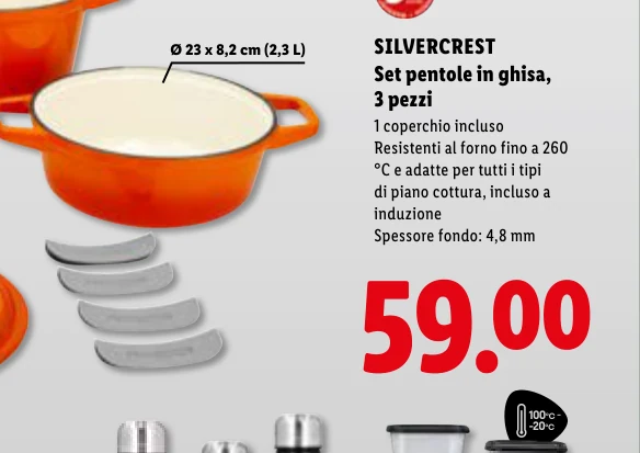 Set pentole in ghisa, 3 pezzi - Silvercrest