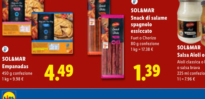 Snack di salame spagnolo essiccato - Sol&Mar