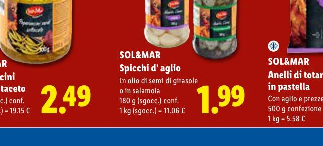 Spicchi d' aglio - Sol&Mar