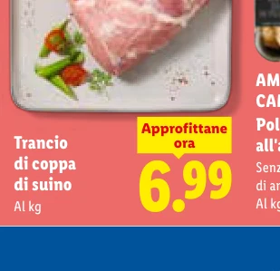 Trancio di coppa di suino