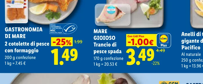 Trancio di pesce spada - Mare Gioioso