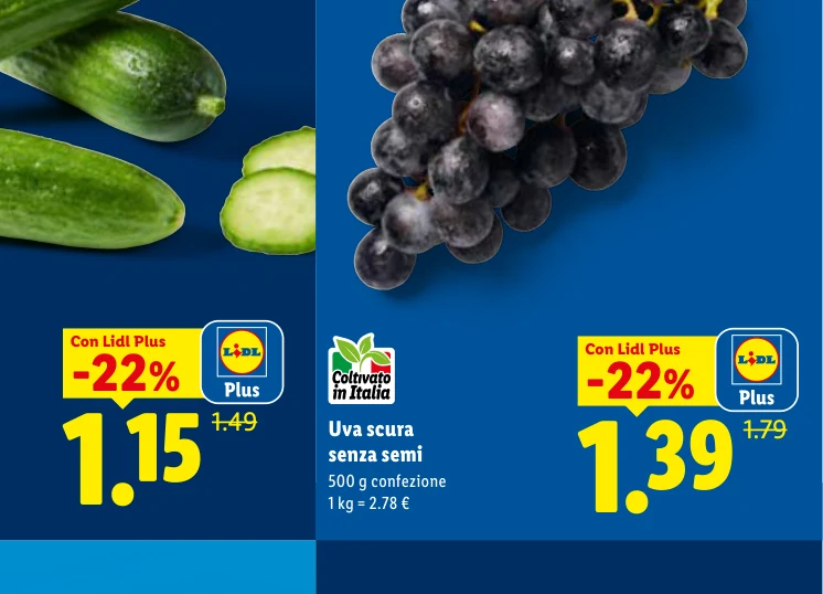 Uva scura senza semi