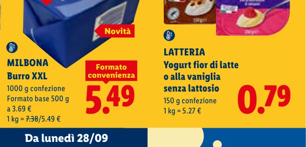 Yogurt fior di latte o alla vaniglia senza lattosio - Latteria
