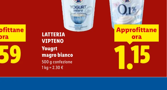 Yougrt magro bianco - Latteria Vipteno