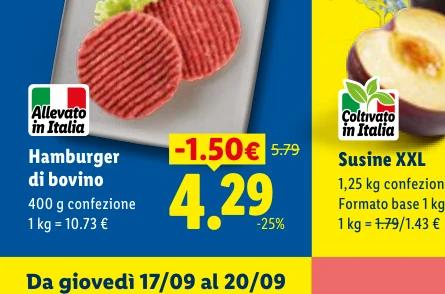 Hamburger di bovino