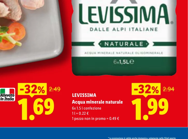Acqua minerale naturale - Levissima