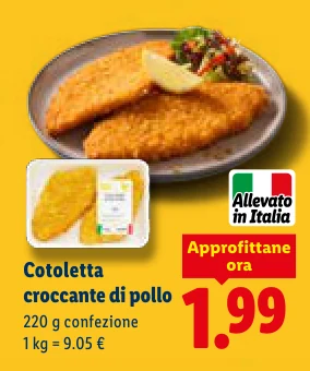 Cotoletta croccante di pollo