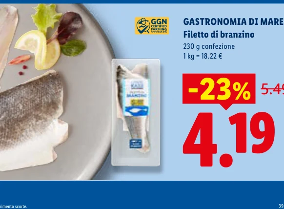 Filetto di branzino - Gastronomia Di Mare