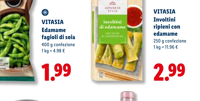 Involtini ripieni con edamame - Vitasia