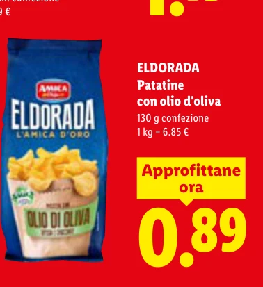 Patatine con olio d'oliva - Eldorada