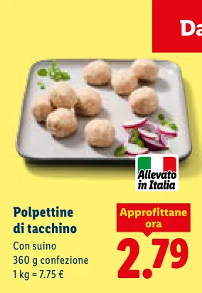 Polpettine di tacchino