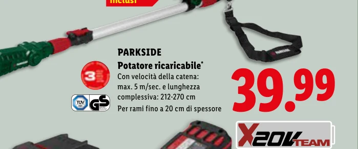 Potatore ricaricabile* - Parkside