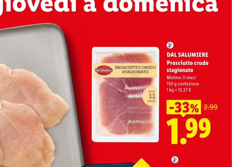 Prosciutto crudo stagionato - Dal Salumiere