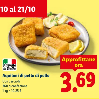 Aquiloni di petto di pollo