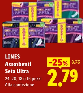 Assorbenti Seta Ultra - Lines