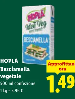 Besciamella vegetale - Hoplà